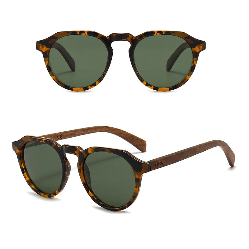 Ultralight Polarized Walnut Sunglasses