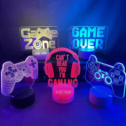 3D LED Gaming Lamps