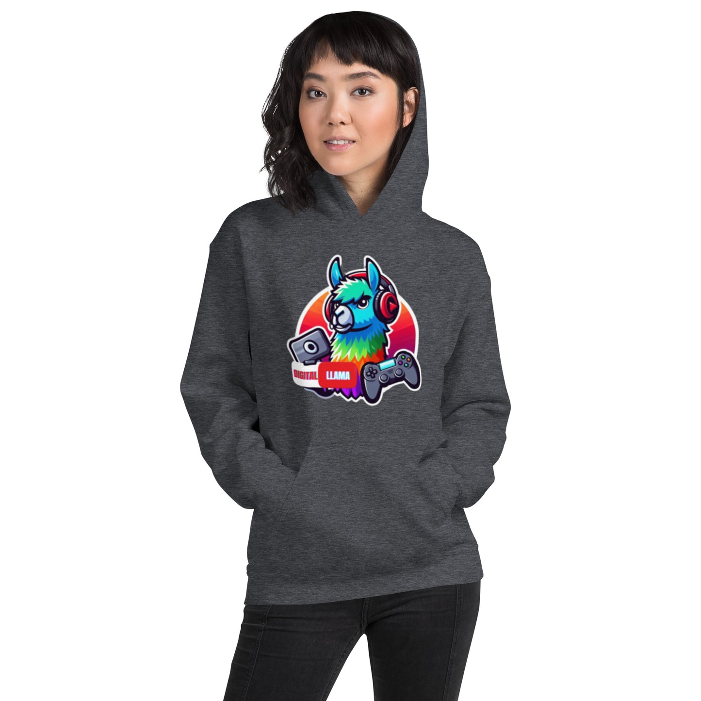 Digital Llama Unisex Hoodie