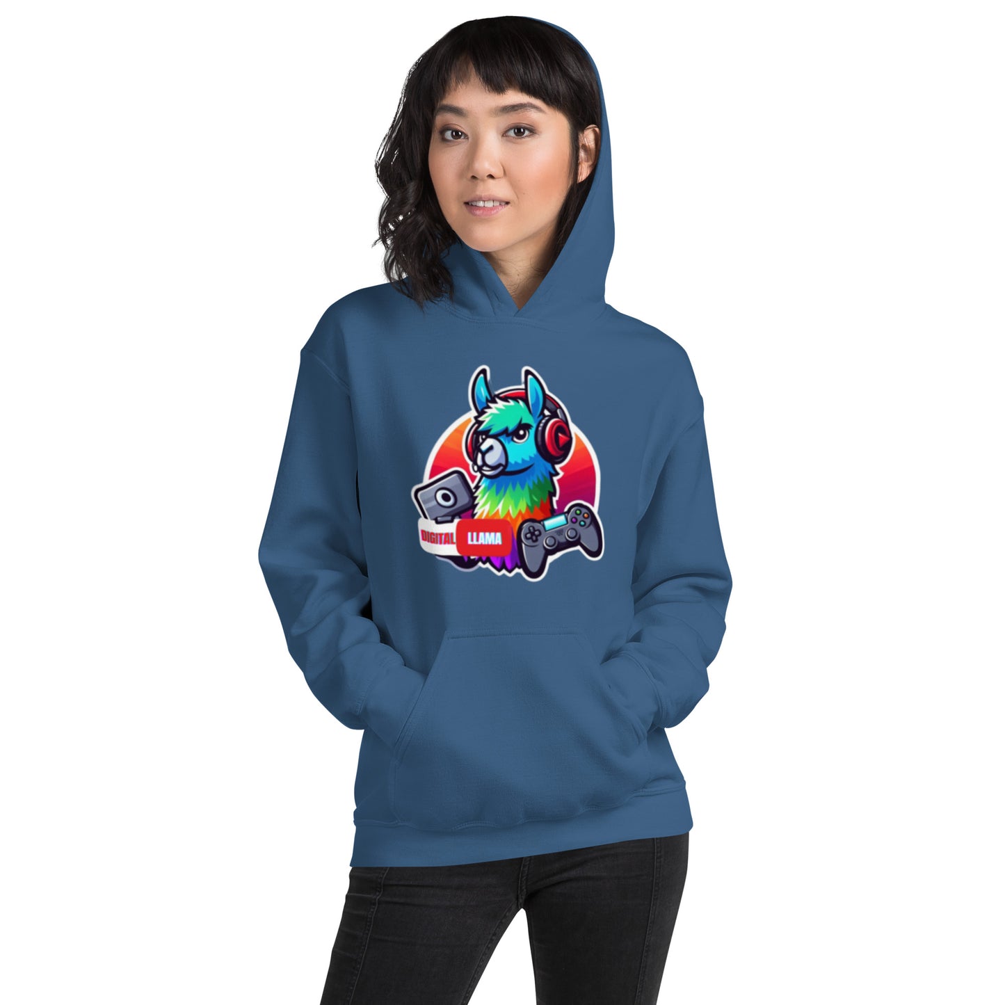 Digital Llama Unisex Hoodie