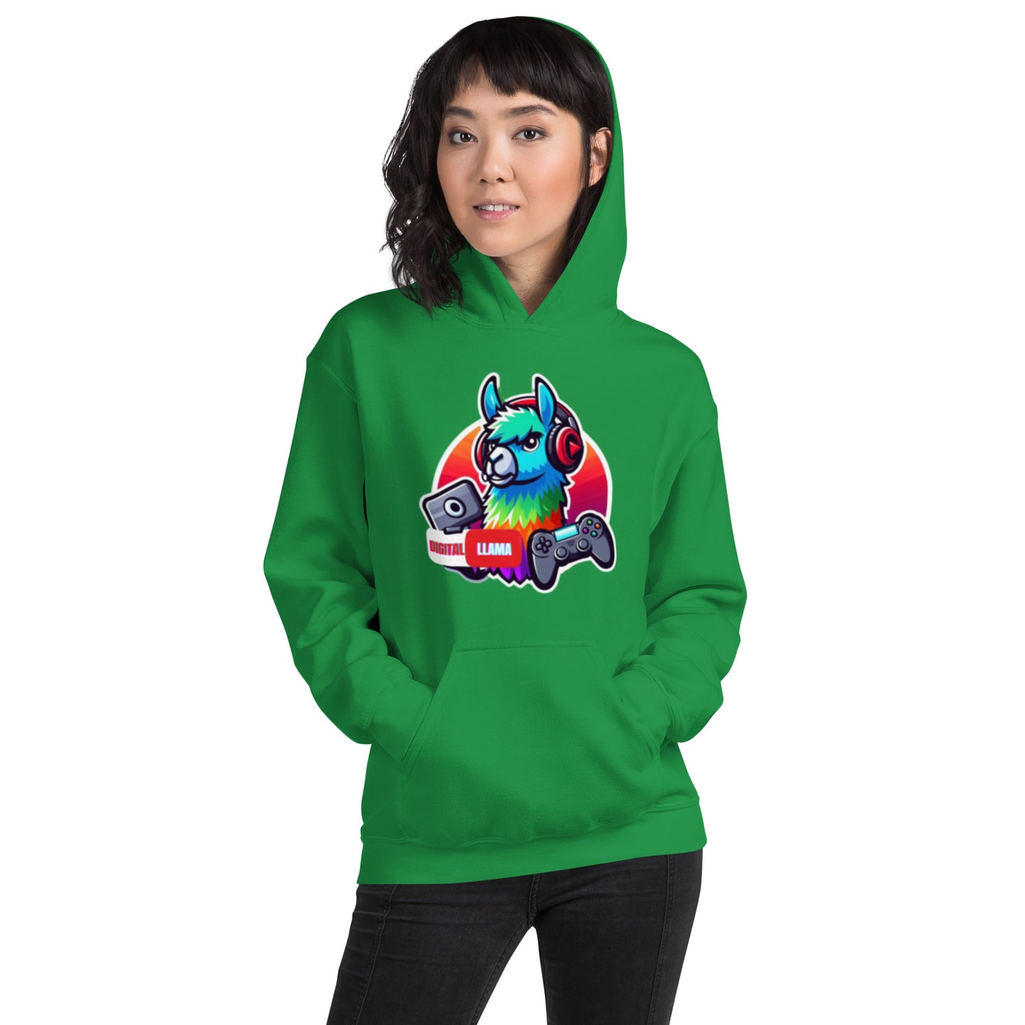 Digital Llama Unisex Hoodie