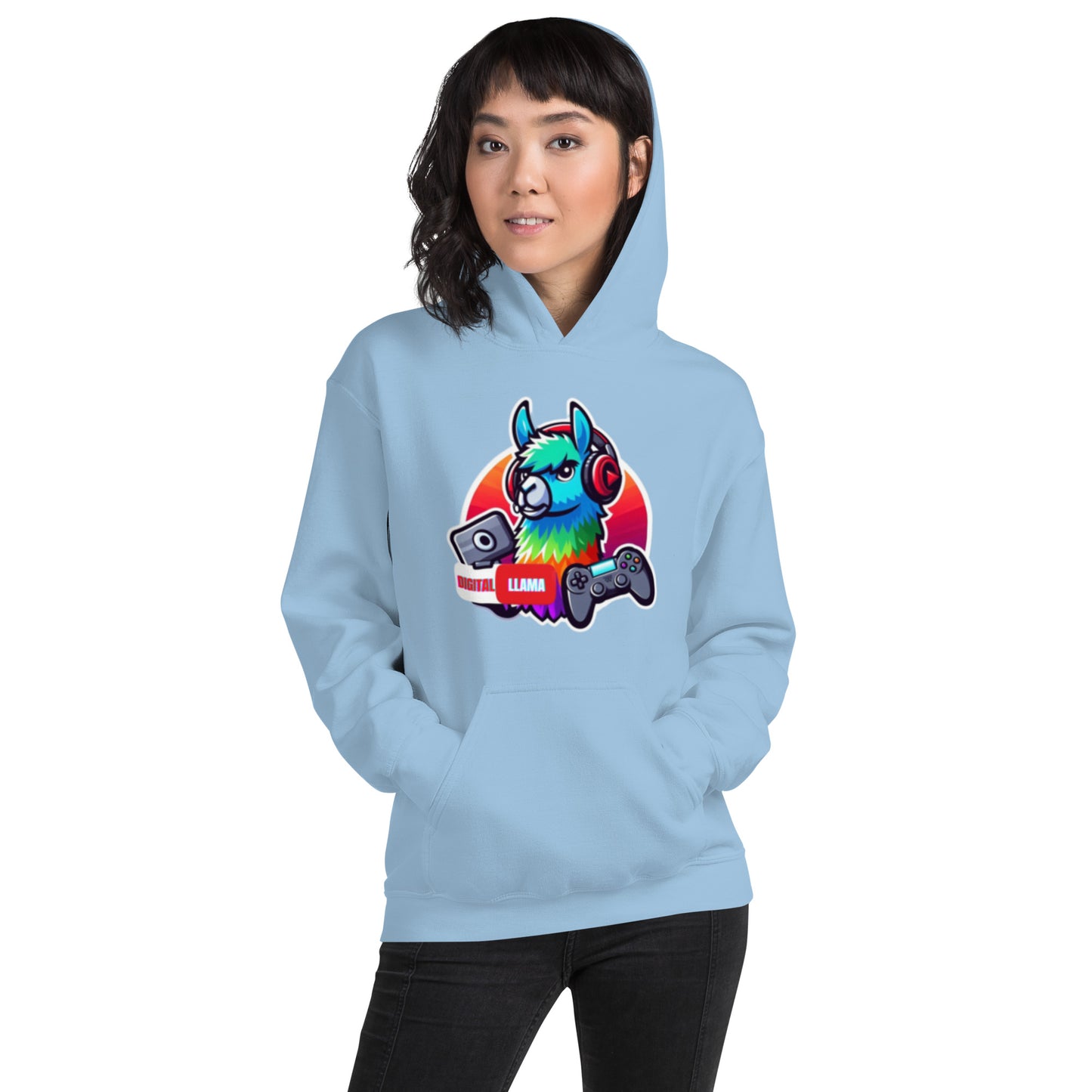 Digital Llama Unisex Hoodie