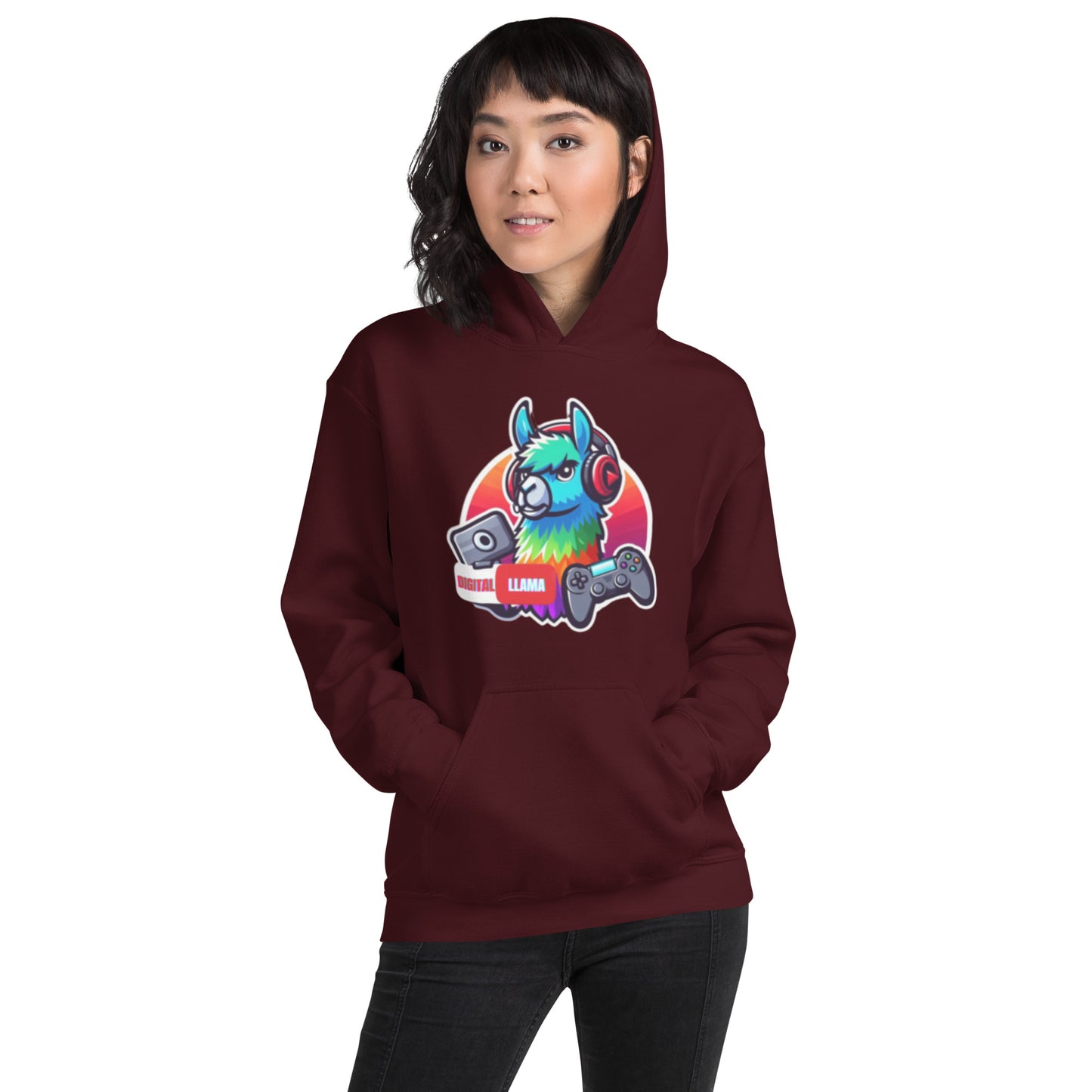 Digital Llama Unisex Hoodie