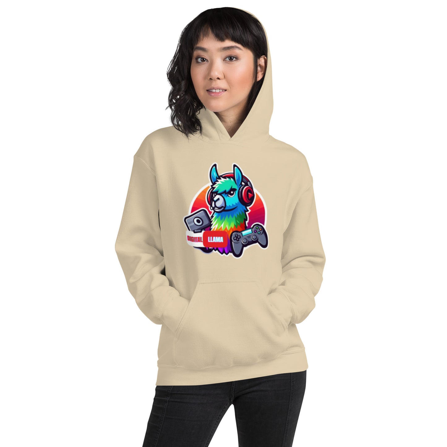 Digital Llama Unisex Hoodie