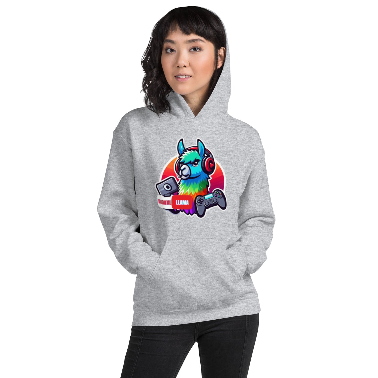 Digital Llama Unisex Hoodie