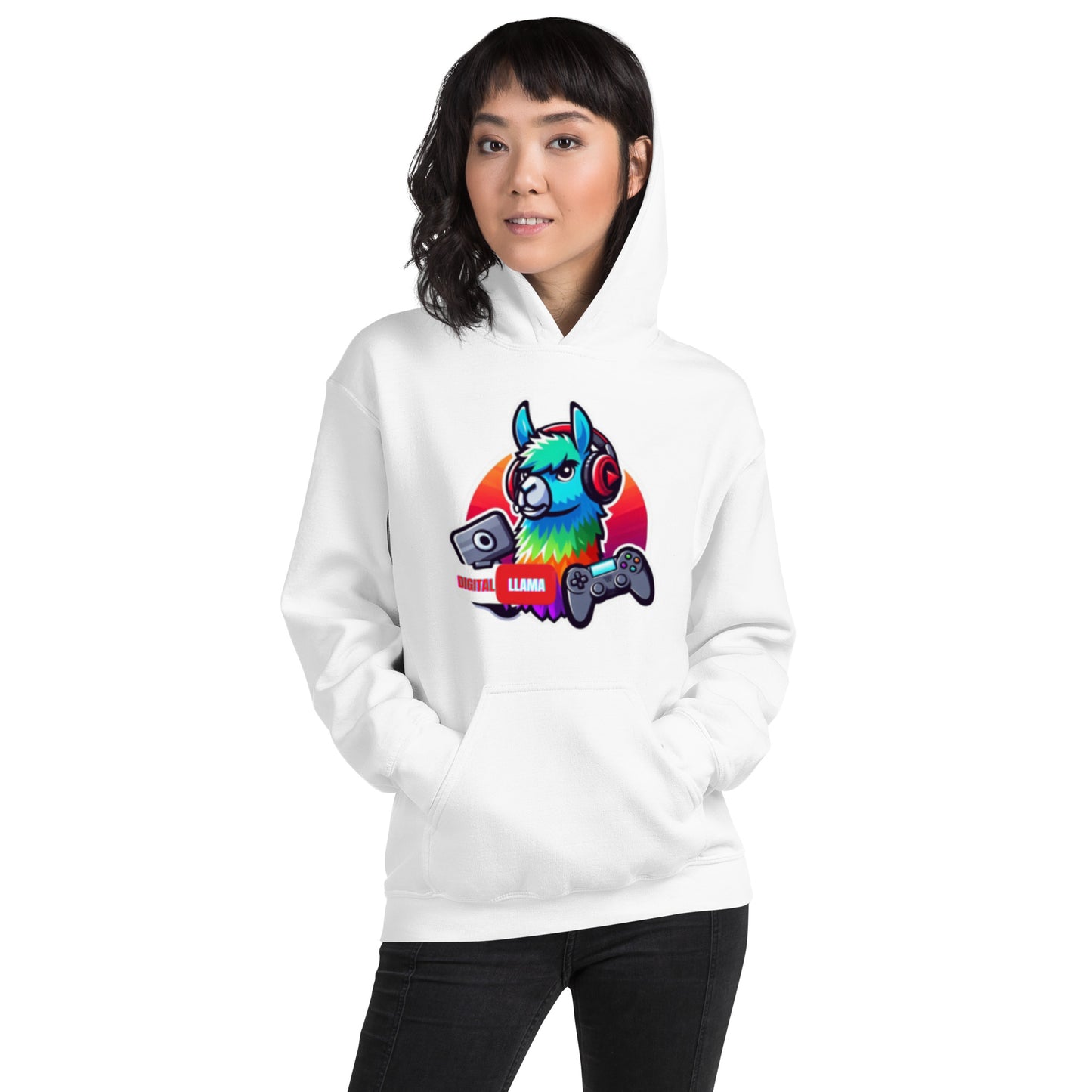 Digital Llama Unisex Hoodie