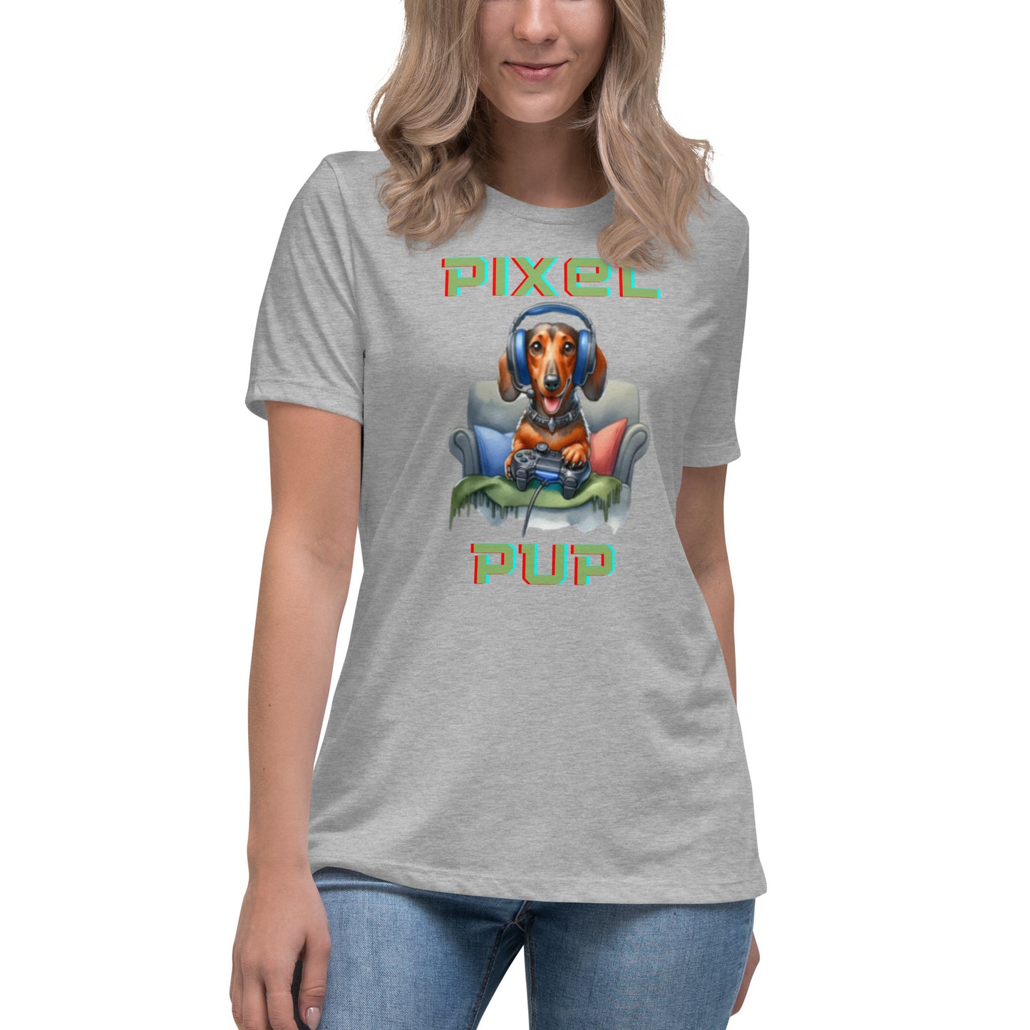 Pixel Pup Women's Relaxed T-Shirt