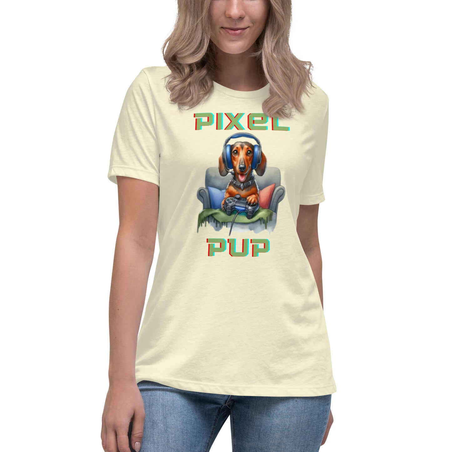 Pixel Pup Women's Relaxed T-Shirt