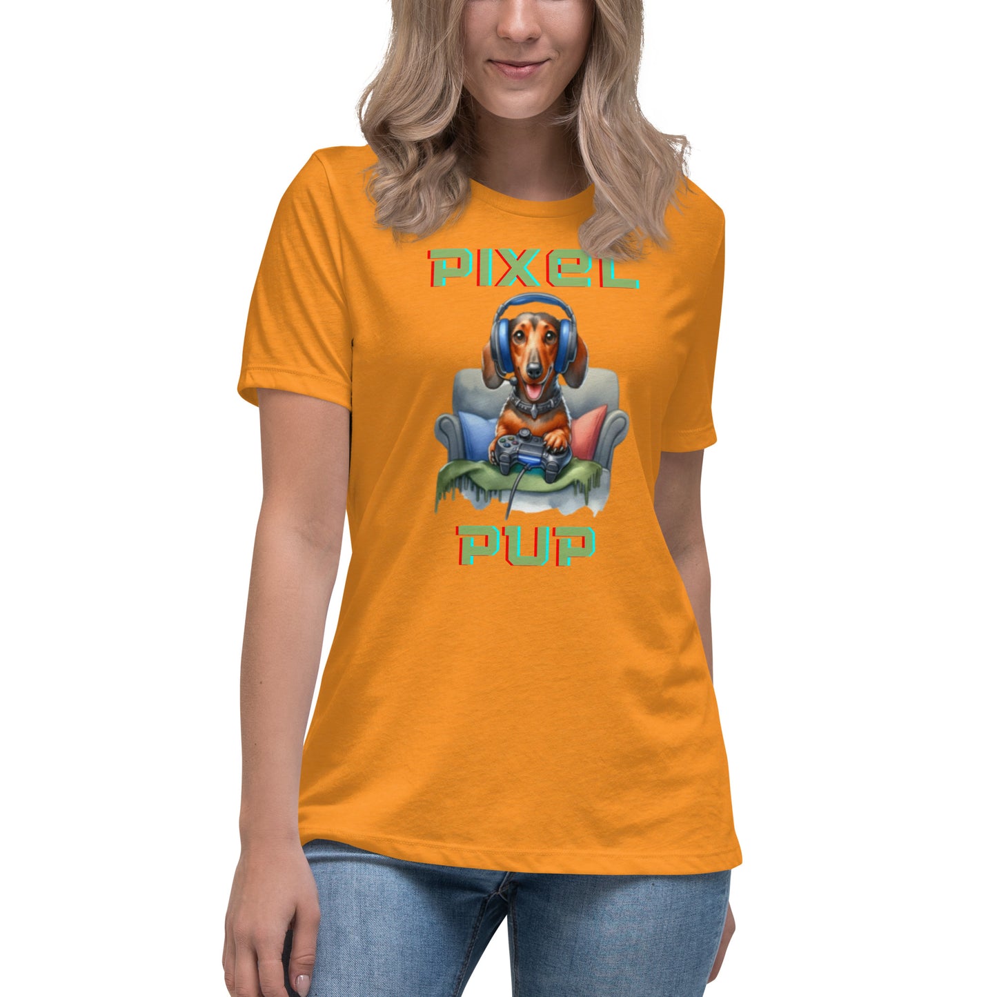 Pixel Pup Women's Relaxed T-Shirt