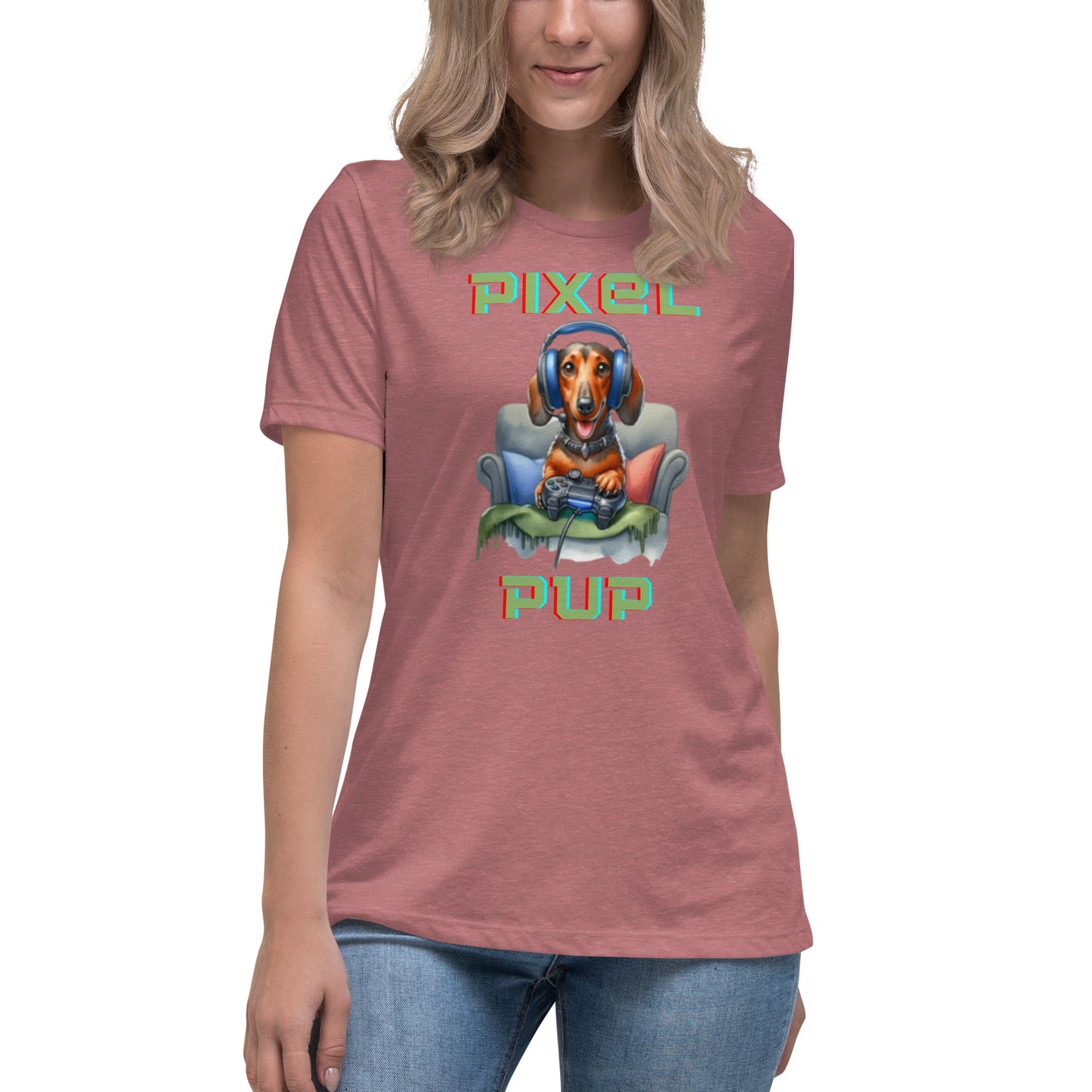 Pixel Pup Women's Relaxed T-Shirt