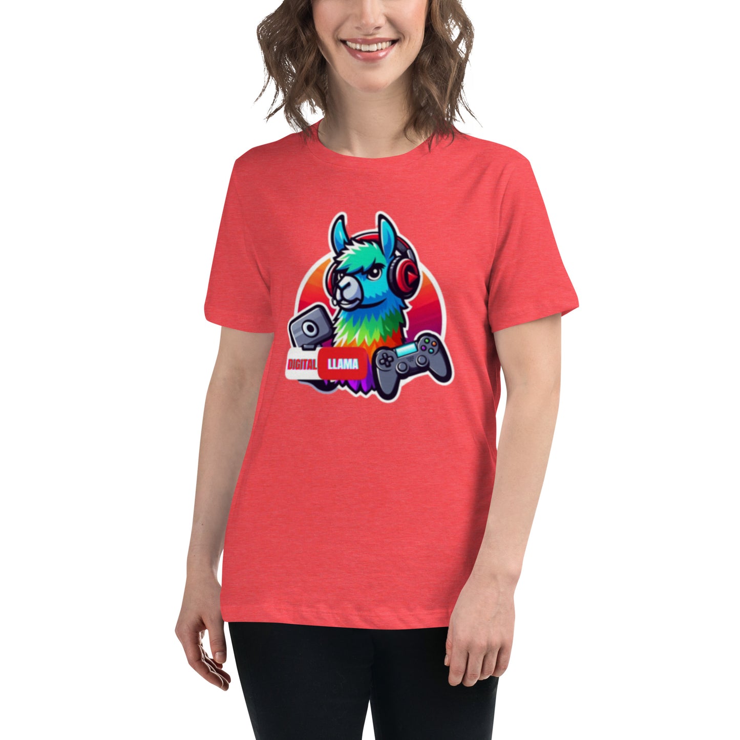 Digital Llama Women's Relaxed T-Shirt